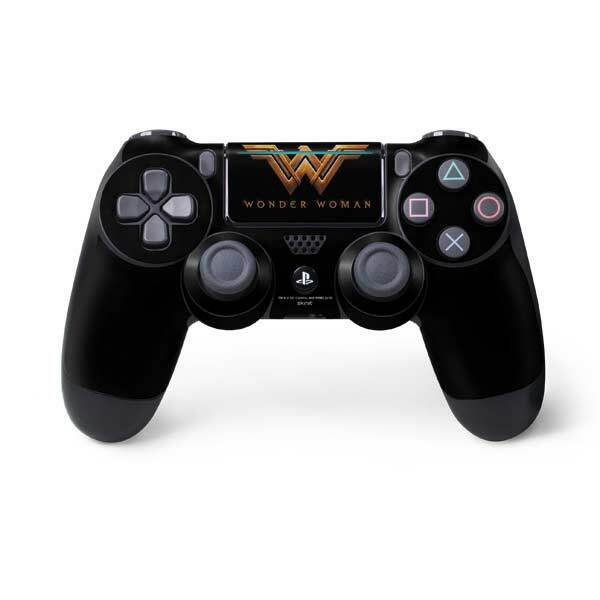 DC Comics Wonder Woman PS4 Pro/Slim Controller Skin - Wonder Woman Gold Logo