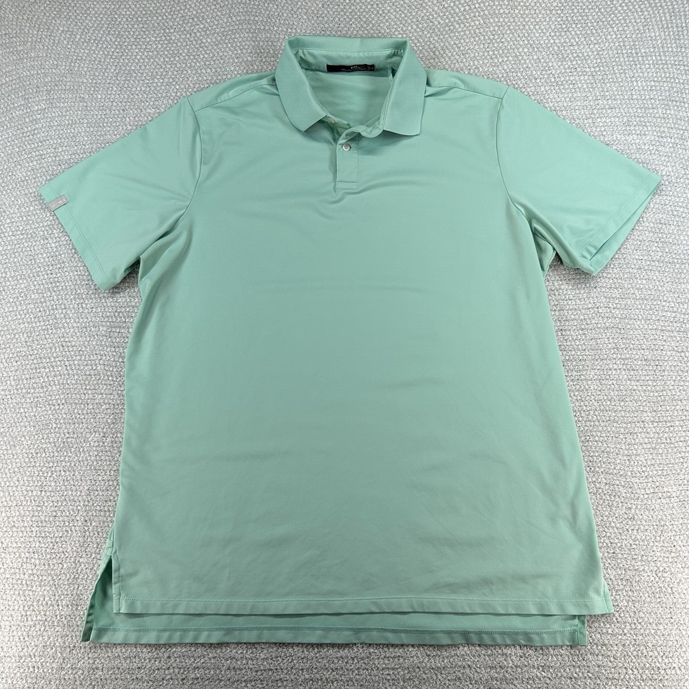 RLX Ralph Lauren Polo Shirt Mens XL Mint Green Golf Performance Stretch Preppy
