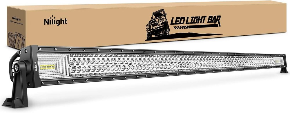 Durable 52 Inch LED Light Bar 49500 Lumens - Perfect for Off-Road Adventure