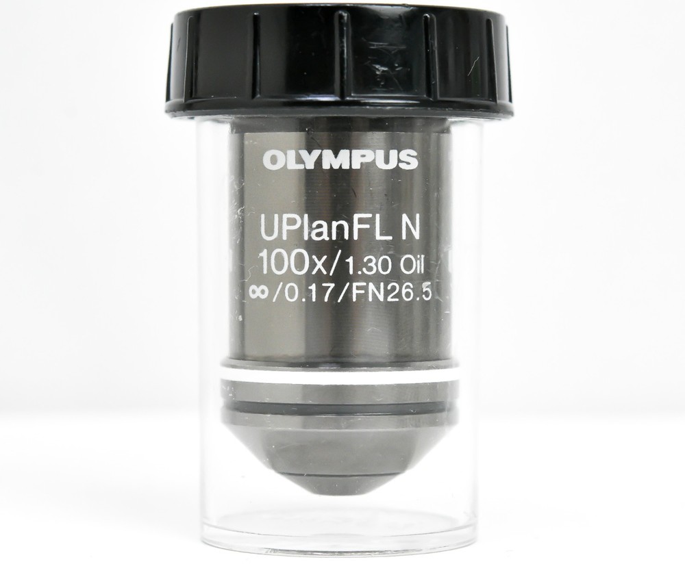 Olympus UPlanFL N 100x 1.30 Oil infinity 0.17 FN26.5 UIS 2 Microscope Objective