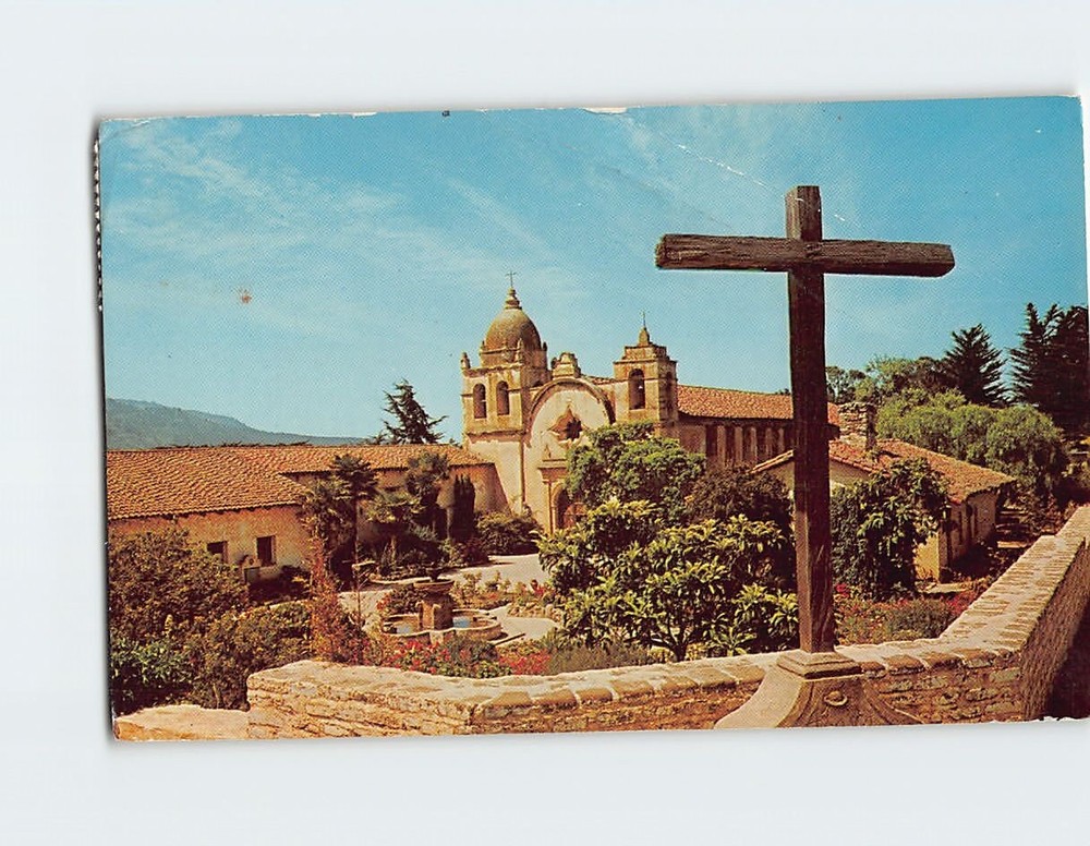 Postcard Carmel Mission Carmel California USA