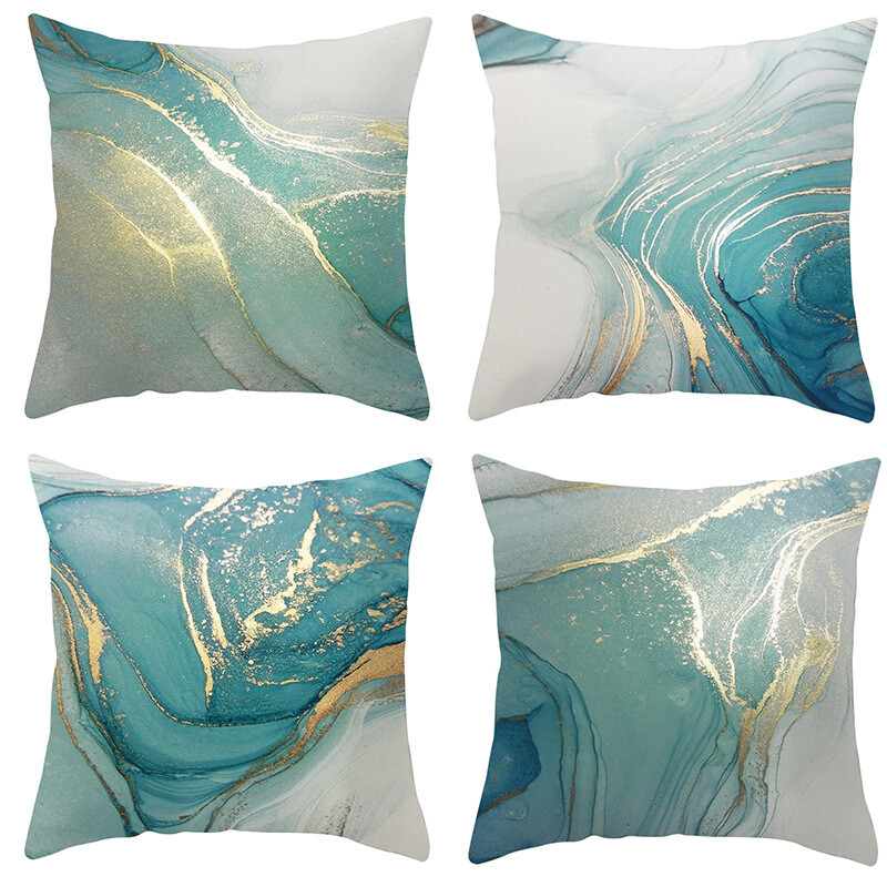 Abstract Square Pillowcase Cushion Cover for Sofa Waist and Home Decor-image