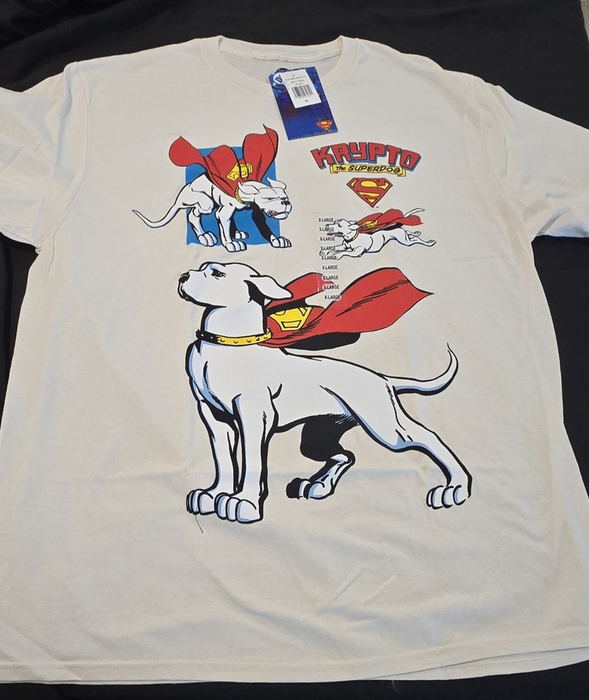 DC Comics Superman Krypto The Superdog T Shirt Size XL
