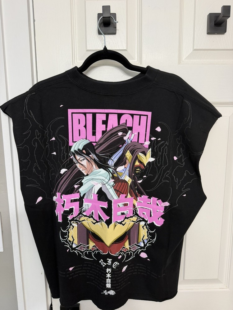 Civil Regime x Bleach Sleeveless Byakuya Muscle Oversized Tee - Size M Men’s NWT