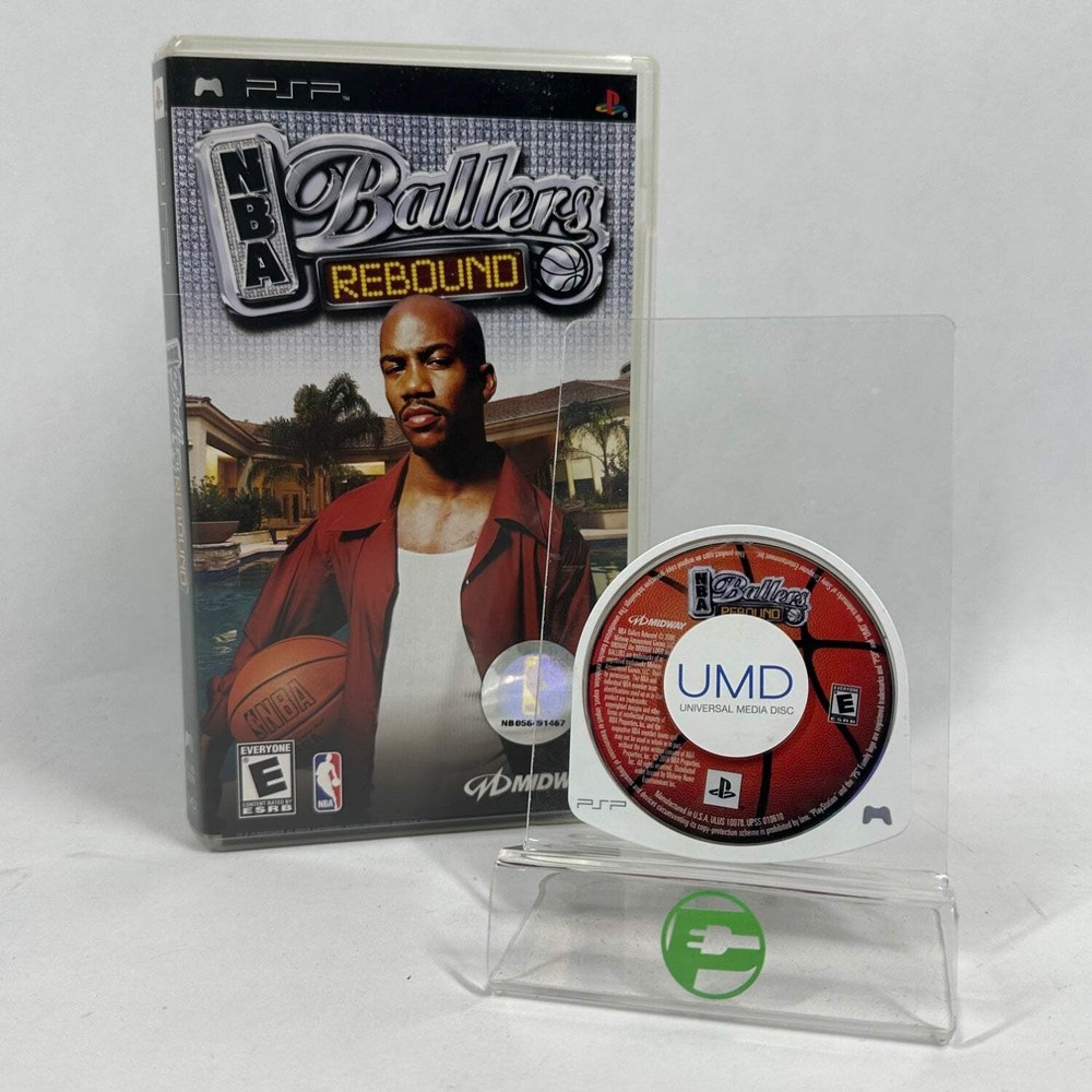 NBA Ballers Rebound (Sony PlayStation Portable PSP, 2006) with Manual and Case