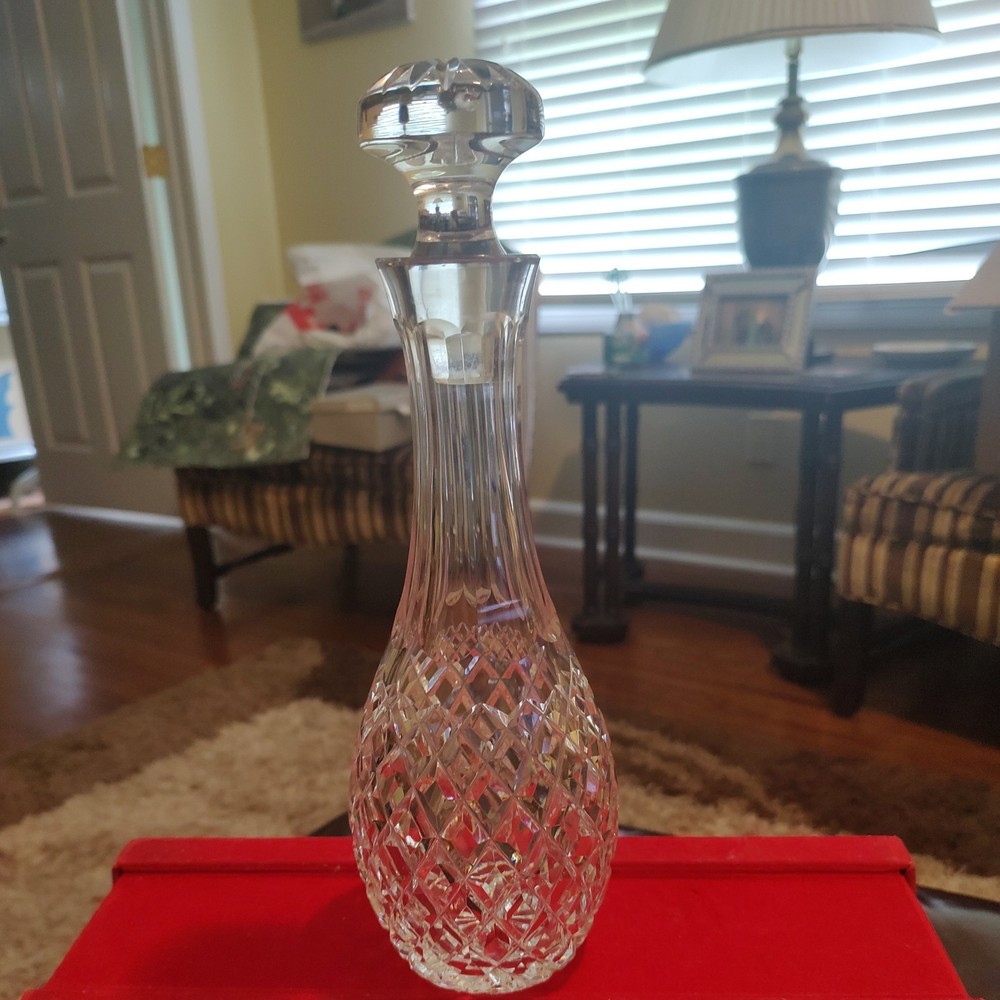 Vintage Waterford Comeragh Cut Crystal Cordial Decanter with Stopper 11 Inch Height  