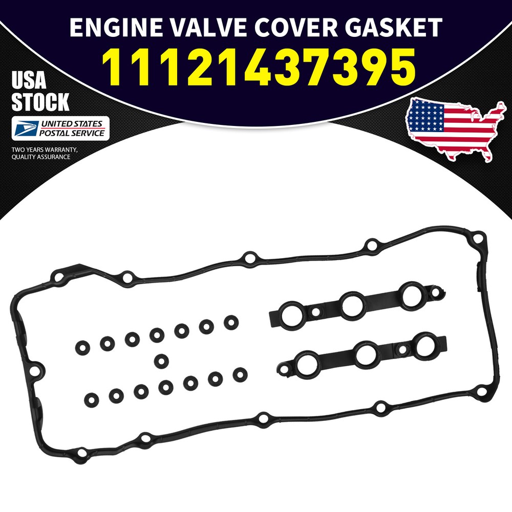 For 2002-2005 BMW E39 E46 E60 X3 525i 530i Valve Cover Gasket Set L6 2.5L 3.0L