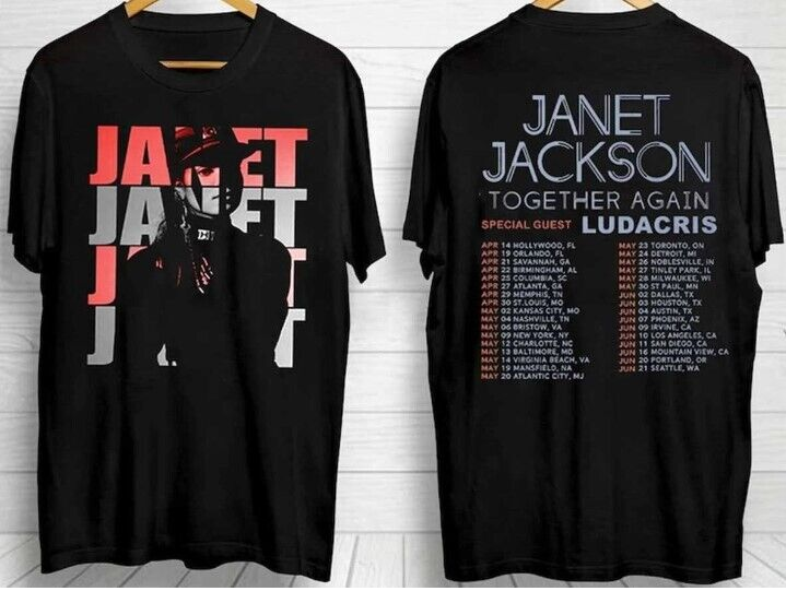 Janet Jackson Together Again Tour 2023 Tshirt good new new Tshirt