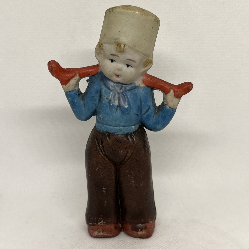 Dutch Boy Penny Doll 5” Tall Vintage 1930s Bisque Figurine Made in Japan