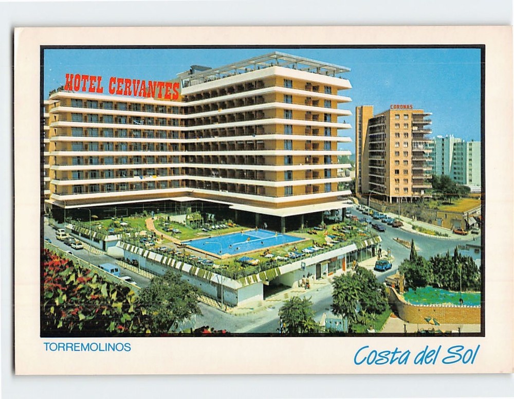 Postcard Hotel Cervantes Costa del Sol Torremolinos Spain