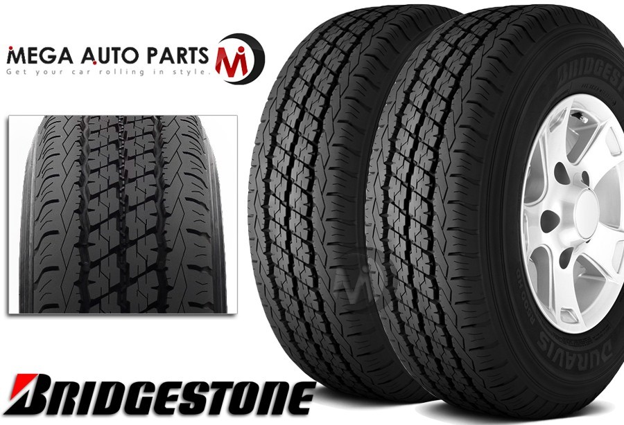 2 Bridgestone DURAVIS R500 HD LT 245/75R16 120/116R Commercial Truck Van Tires