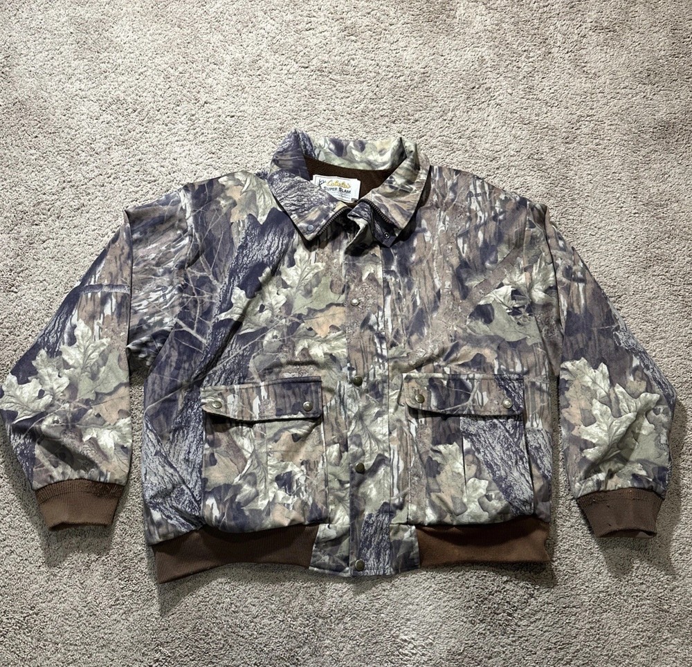 Vintage Cabela’s Super Slam Camo Hunting Jacket Men’s XXL Regular Made In USA