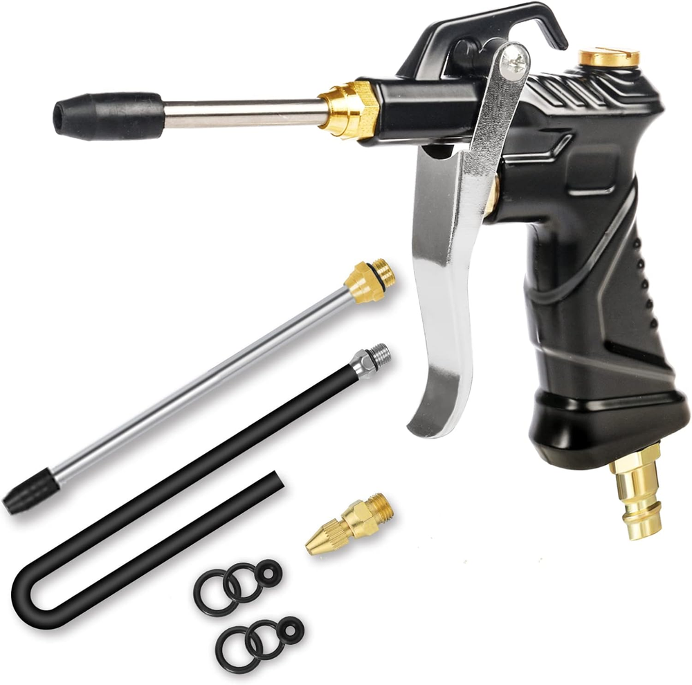 Industrial Air Blow Gun with Brass Nozzle & Steel Extension for Dust Cleaning