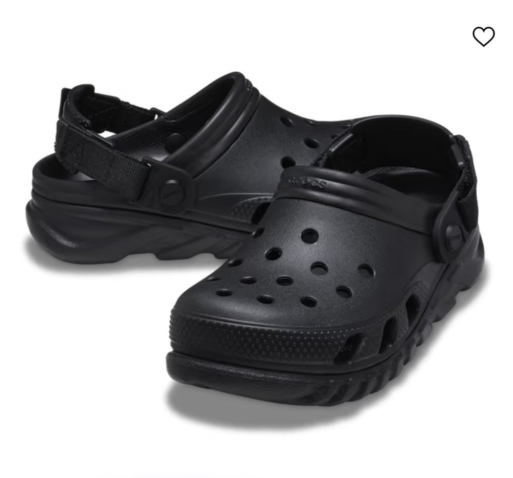 Zueco Crocs Duet negro talla 12 para hombre