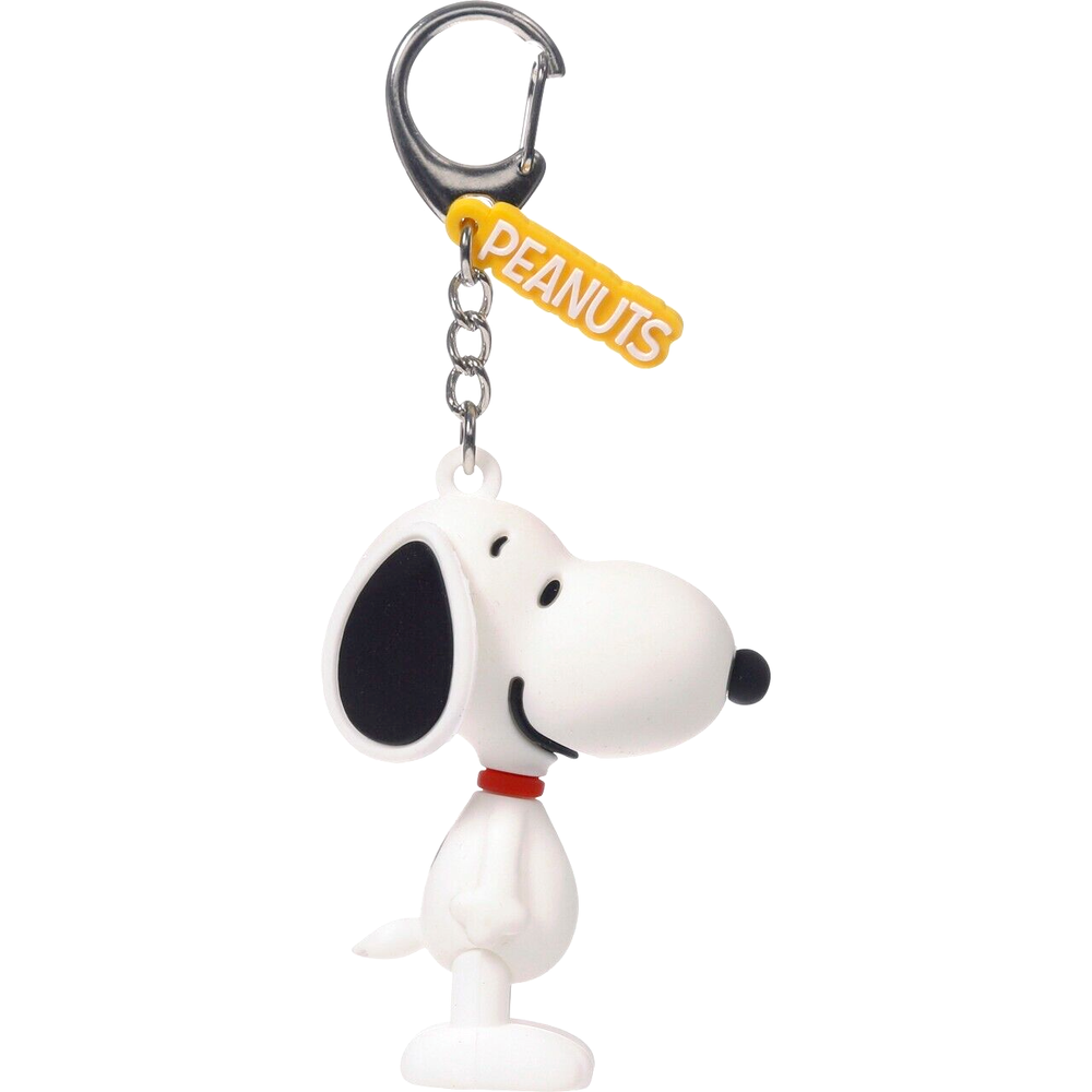 New Precious Moments Peanuts Snoopy 3D Bag Charm Keychain Clip