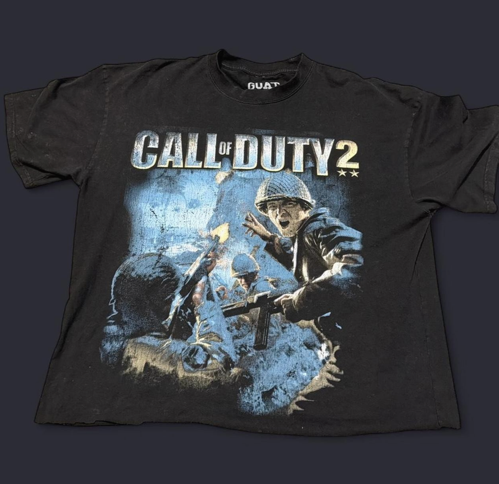 Vintage Call of Duty 2 Tee Video Game Graphic T-Shirt S-5XL