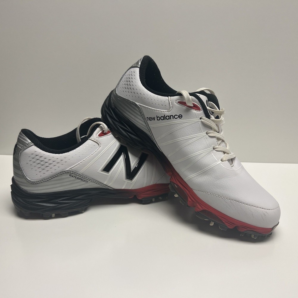 New Balance Shoes 8.5 D Spike Golf Sneakers NBG2004 White Lace-up