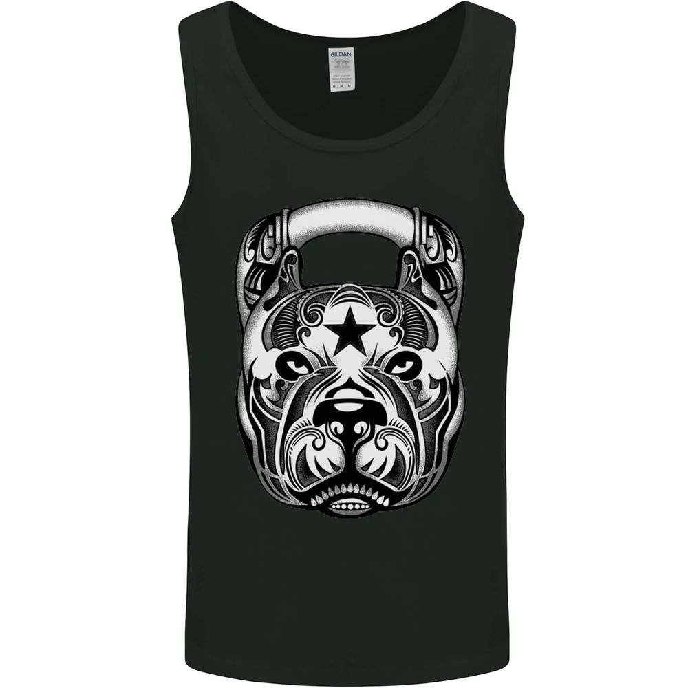 Pitbull Kettlebell Gym Training Top Workout Mens Vest Tank Top