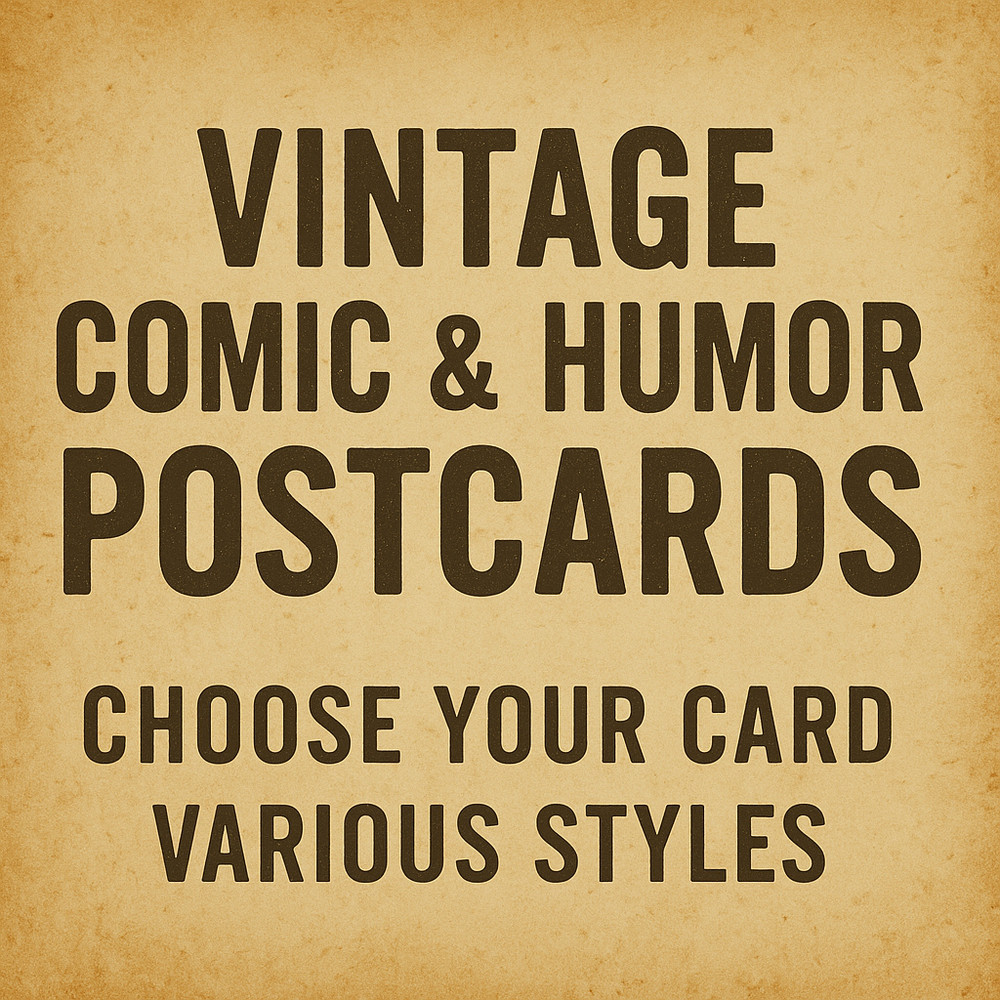 Vintage Comic & Humor Postcards Lot WWII Era+ | Choose Your Card | $3.99 Each