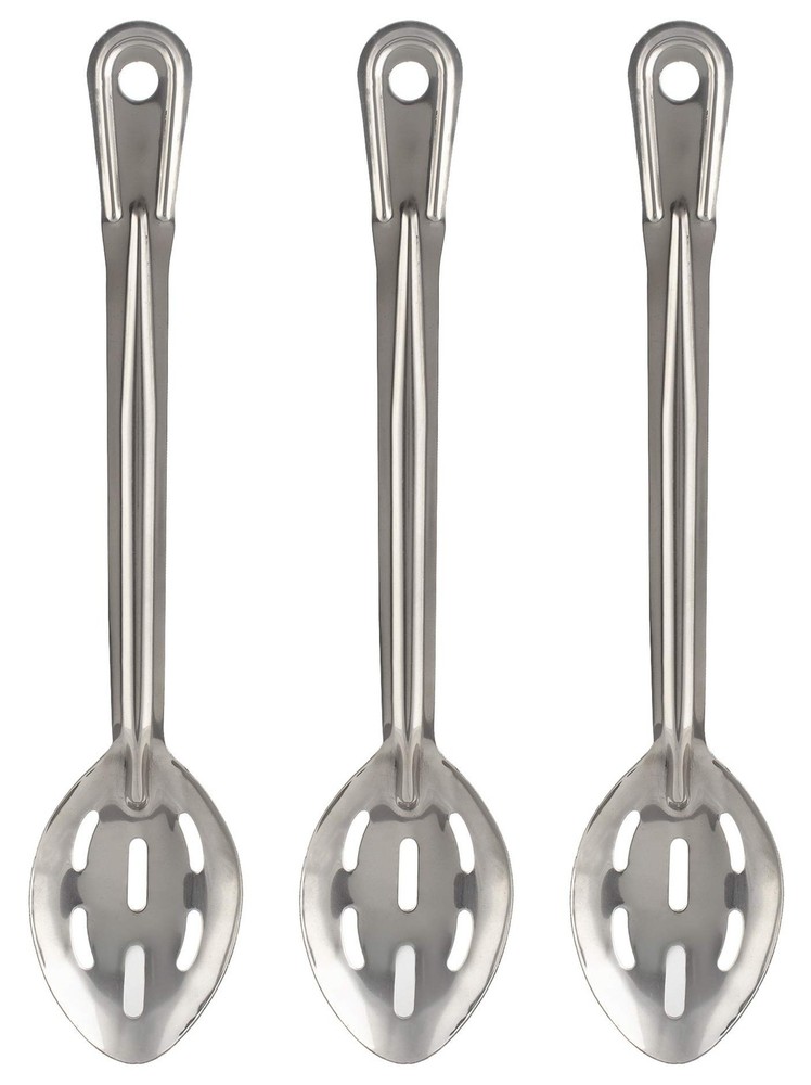 Perforated Stainless Steel Spoon - Serving Slotted Spoons for Restaurant - La...