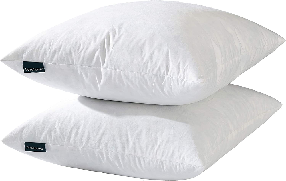 18X18 Decorative Throw Pillow Inserts-Down Feather Pillow Inserts-Sq