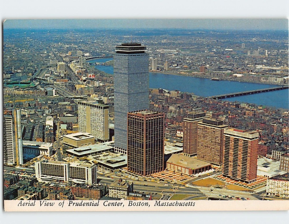 Postcard Aerial View Prudential Center Boston Massachusetts USA