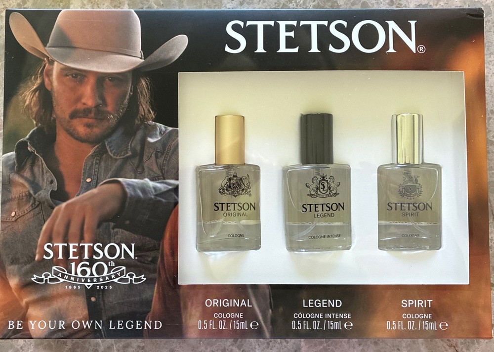 Stetson Original, Spirit and Legend Cologne 3-Piece Gift Set