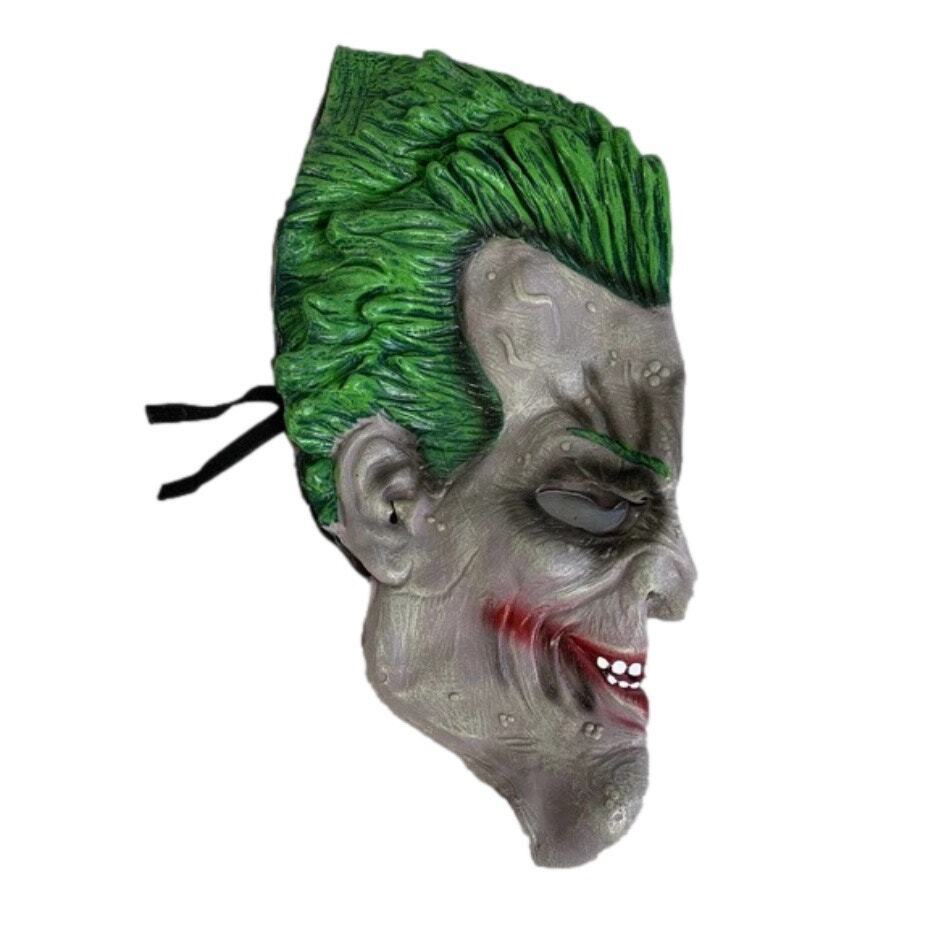 Joker Mask Arkham City Adult Rubber Full Face Halloween Cosplay