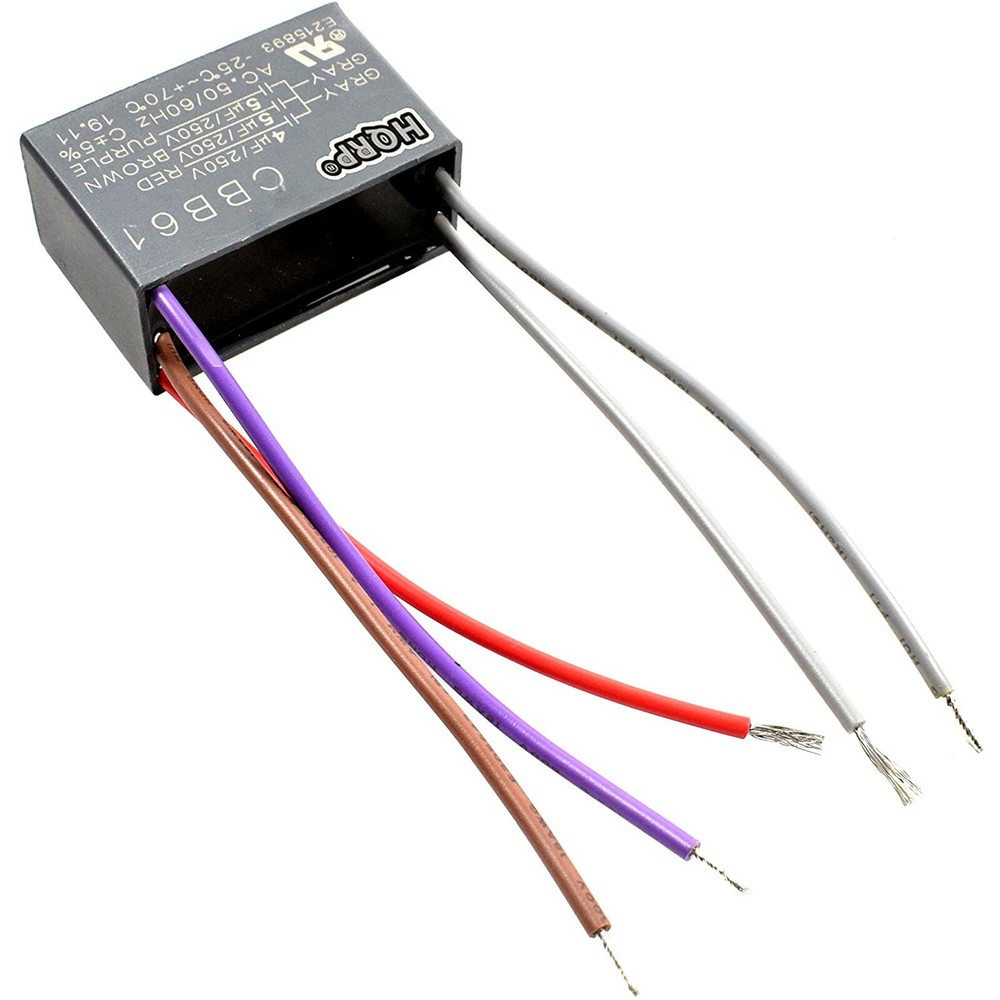 HQRP Capacitor for Hampton Bay Ceiling Fan CBB61 4uf+5uf+5uf 5-Wire