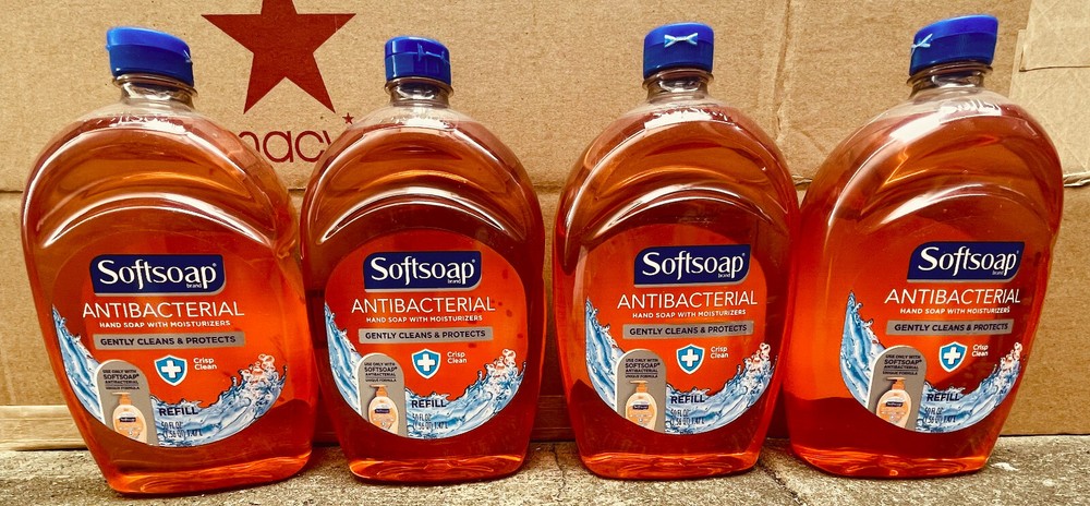 4 Pack Softsoap Antibacterial  Hand Soap Refill 200oz Total