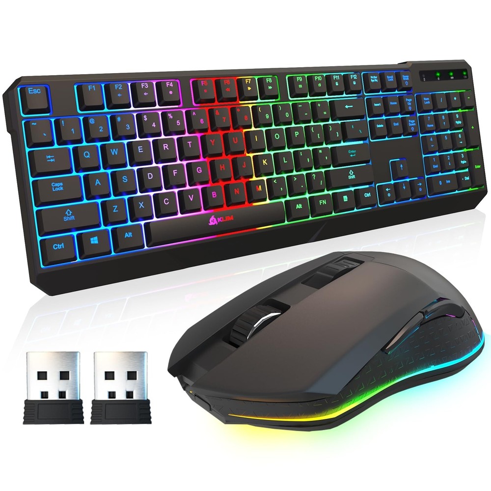 KLIM Blaze & Chroma Wireless Gaming Keyboard Bundle 2024 Edition