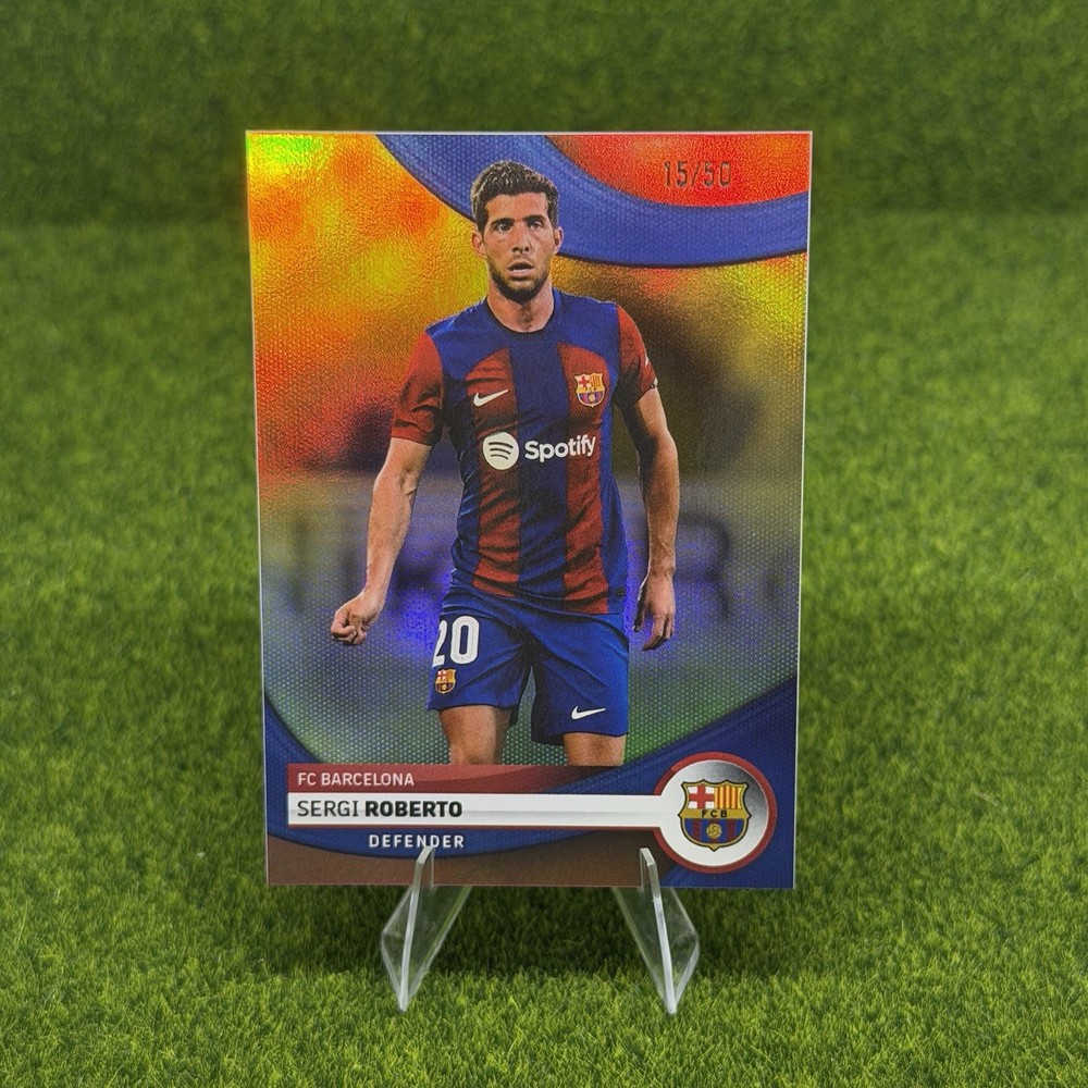 2023-24 Topps Barcelona Sergi Roberto Gold /50