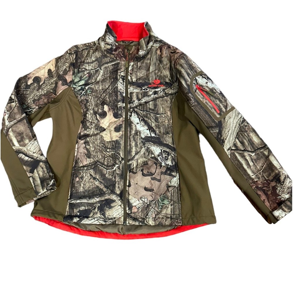 Mossy Oak Breakup Adult XL 46/48 Camo and Hot Pink Full Zip Jacket