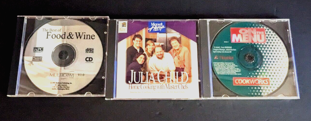 3 Cooking CDs Bundle Julia Child Food & Wine CookWorks
