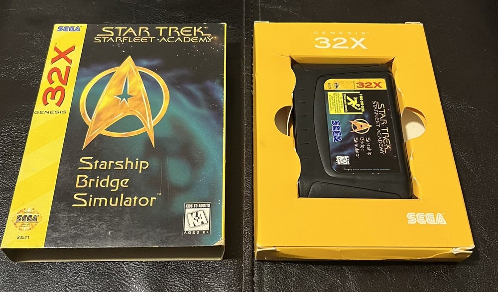 Star Trek Starfleet Academy Starship Bridge Simulator Sega 32X Tested