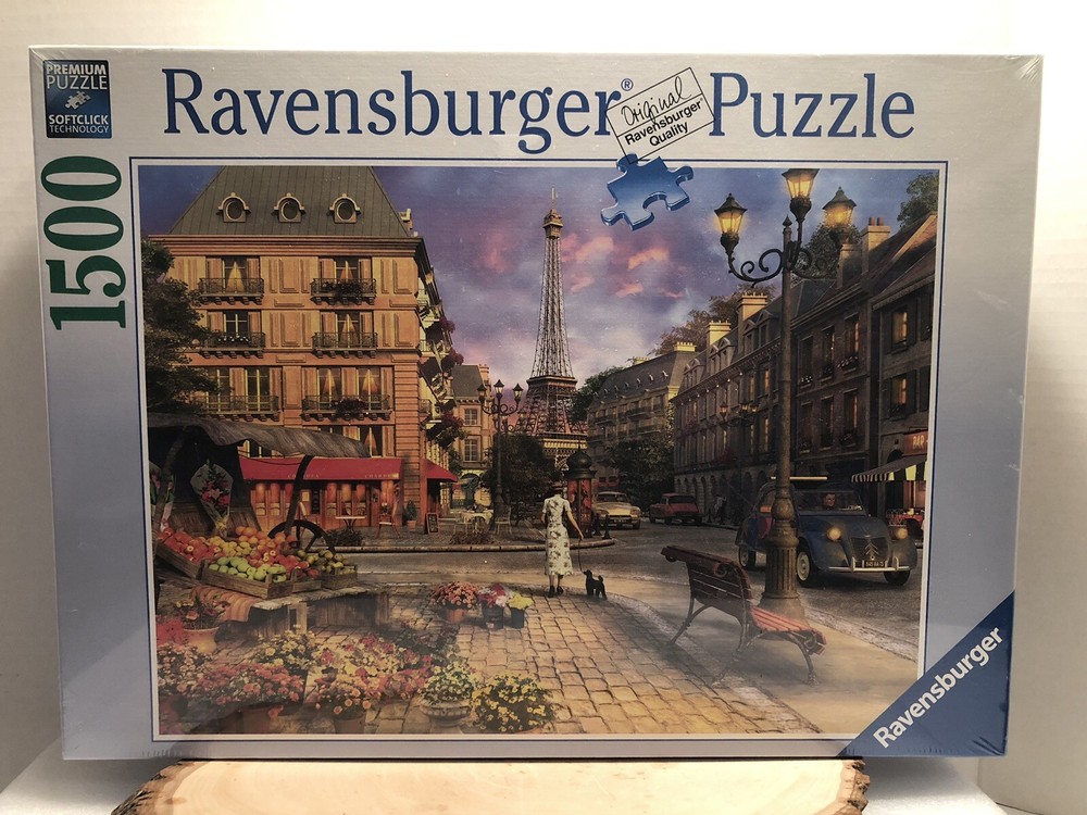 SEALED Ravensburger 1500 pc Jigsaw Puzzle Vintage Paris Approx 31.5 x 23.5 2016