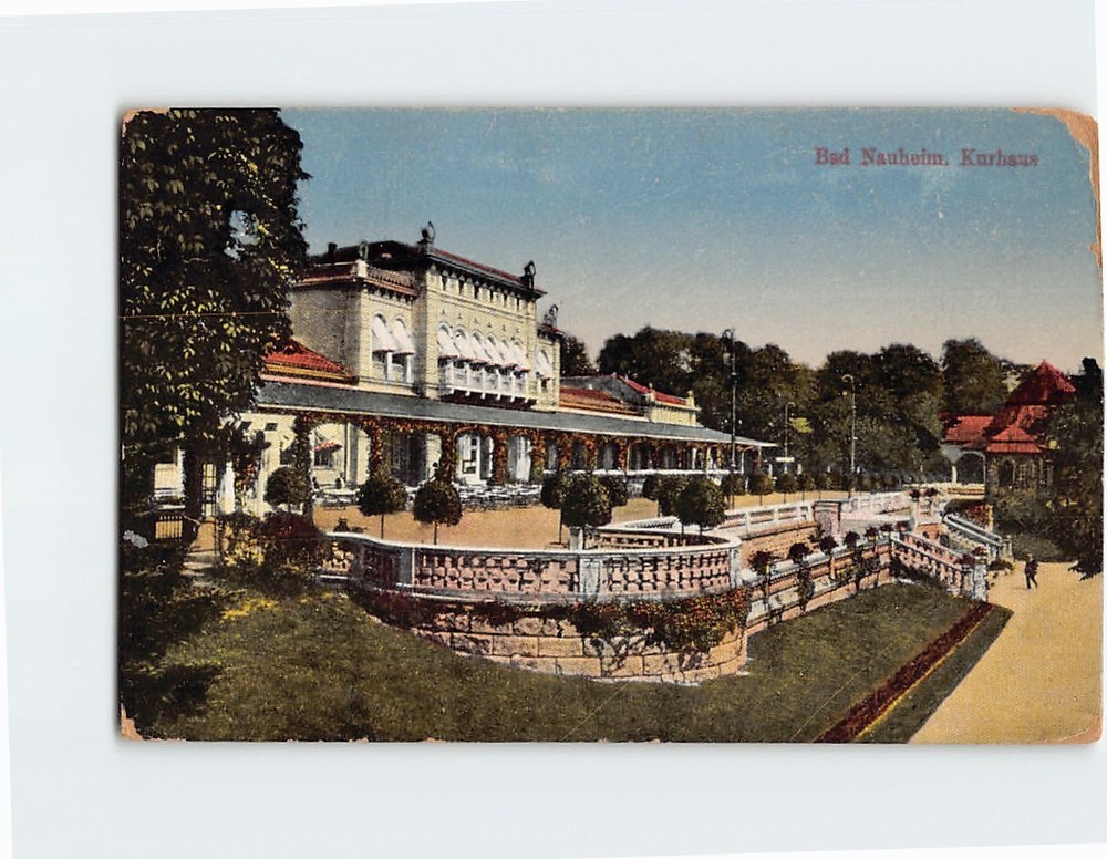 Postcard Spa House Bad Nauheim Germany