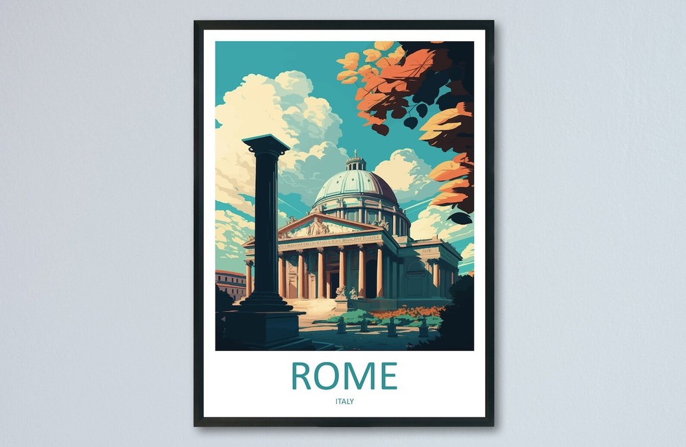 Rome Travel Print Wall Art Rome Wall Hanging Home Dcor Rome Gift Art Lovers