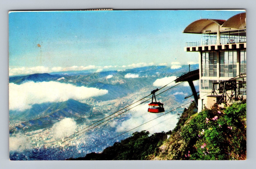 Venezuela- Caracas Cable Car On Mount Avila Standard Souvenir Vintage Postcard
