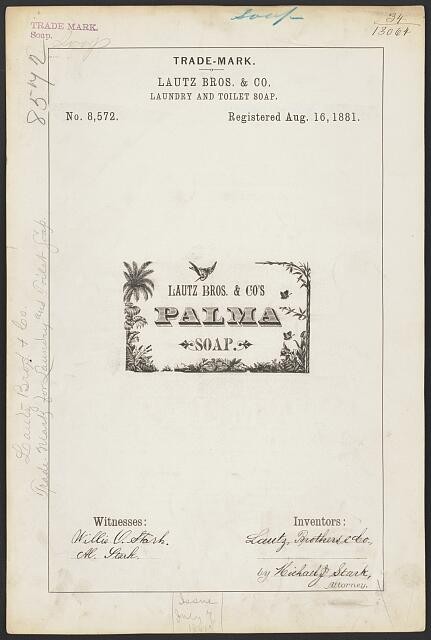 Photo:Lautz Bros. & Co. for Palma brand Laundry and Toilet Soap