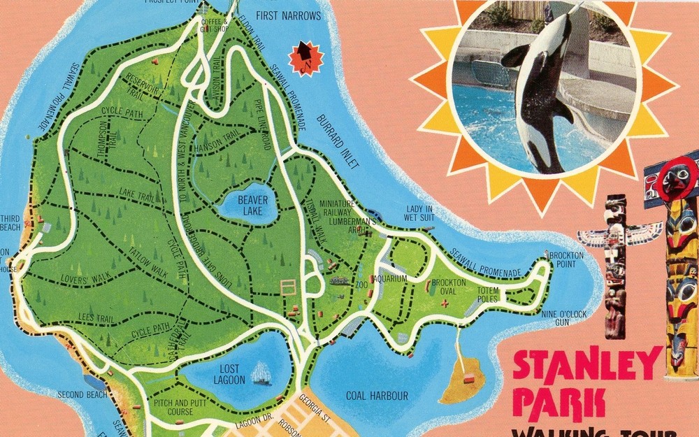 Stanley Park, Vancouver, British Columbia, Canada --POSTCARD