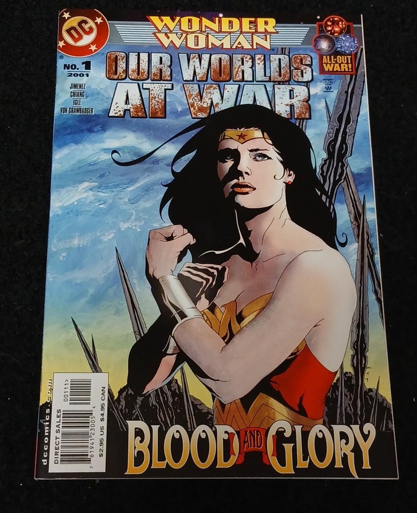 2001 Dc Comics Wonder Woman Our Worlds At War #1 Vf/Nm Visit My Ebay Store