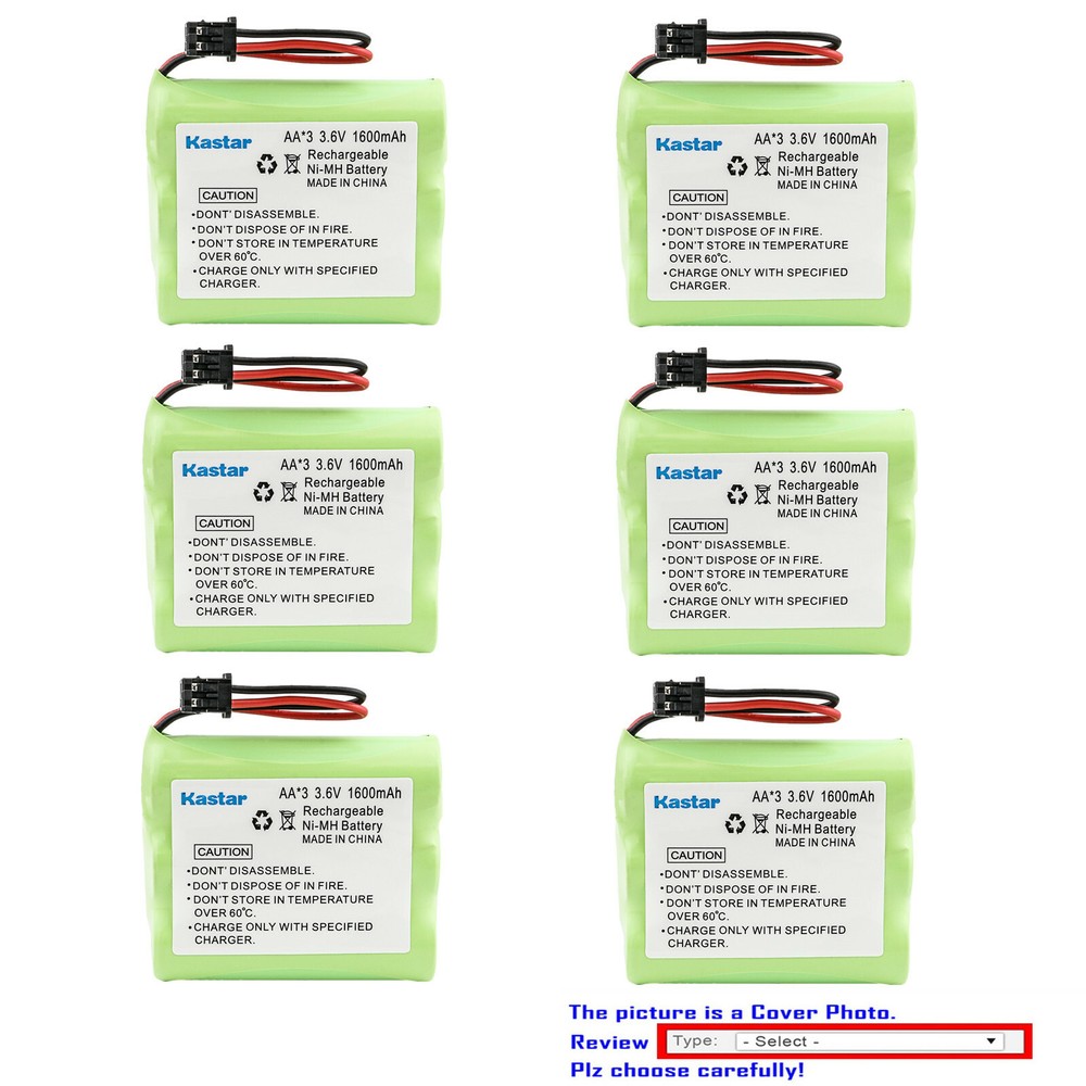 Kastar Ni-MH Battery Replace for Radio Shack ET1704 TAD-1017 TAD-1130 TAD-1702