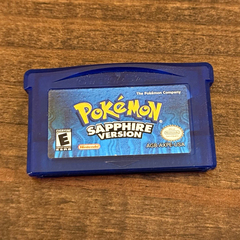 Nintendo Pokemon Sapphire Version GBA Cartridge NTSC-U/C E-Everyone