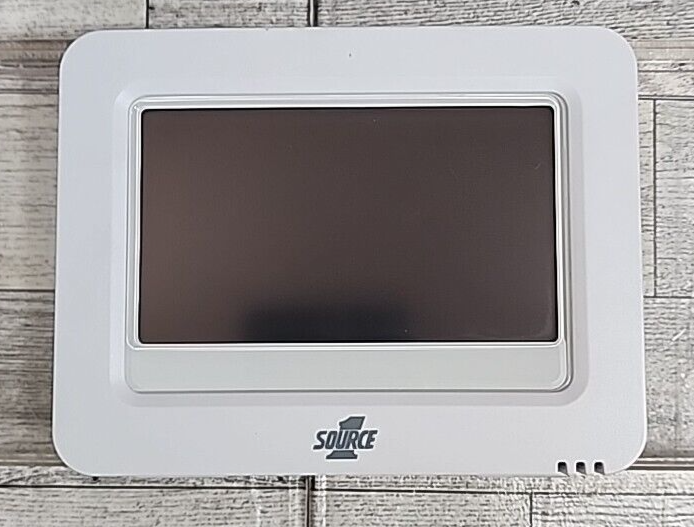 SOURCE 1 Model S1-THPU32P7S Residential Hi-Res Digital Thermostat Un-Tested READ