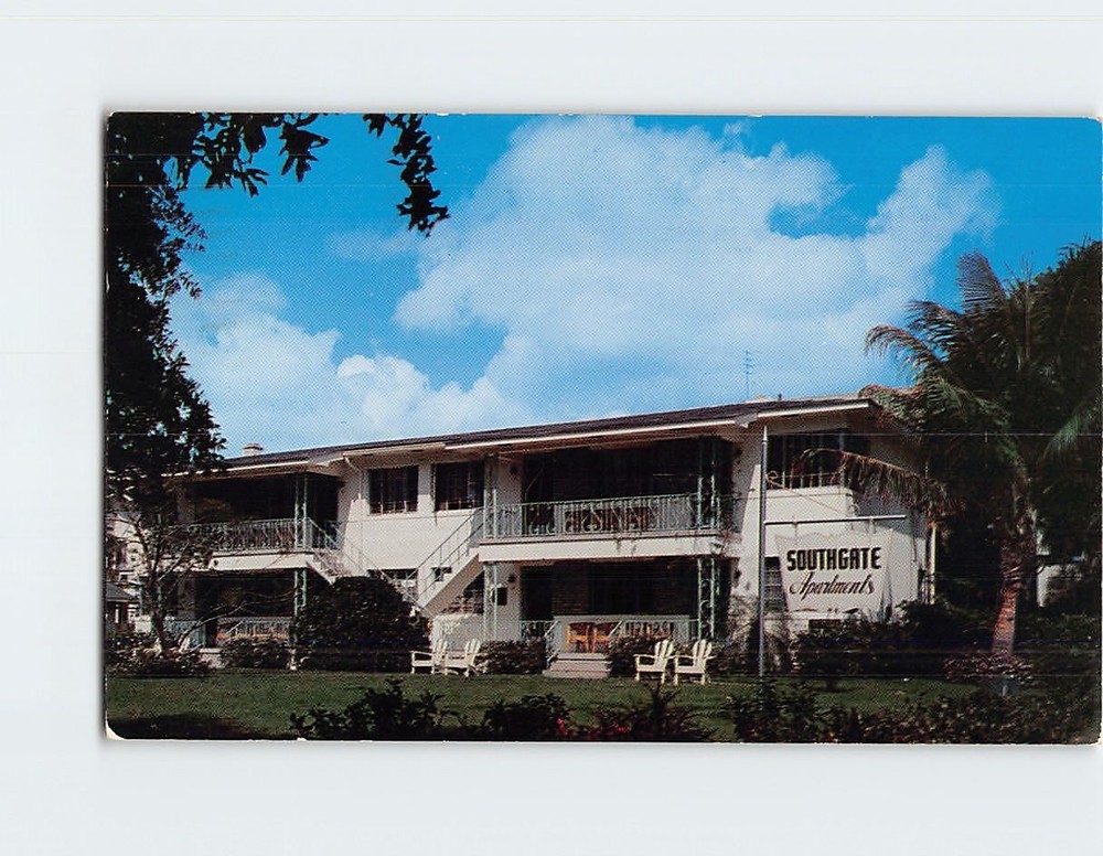Postcard Southgate Apartments St. Petersburg Florida USA