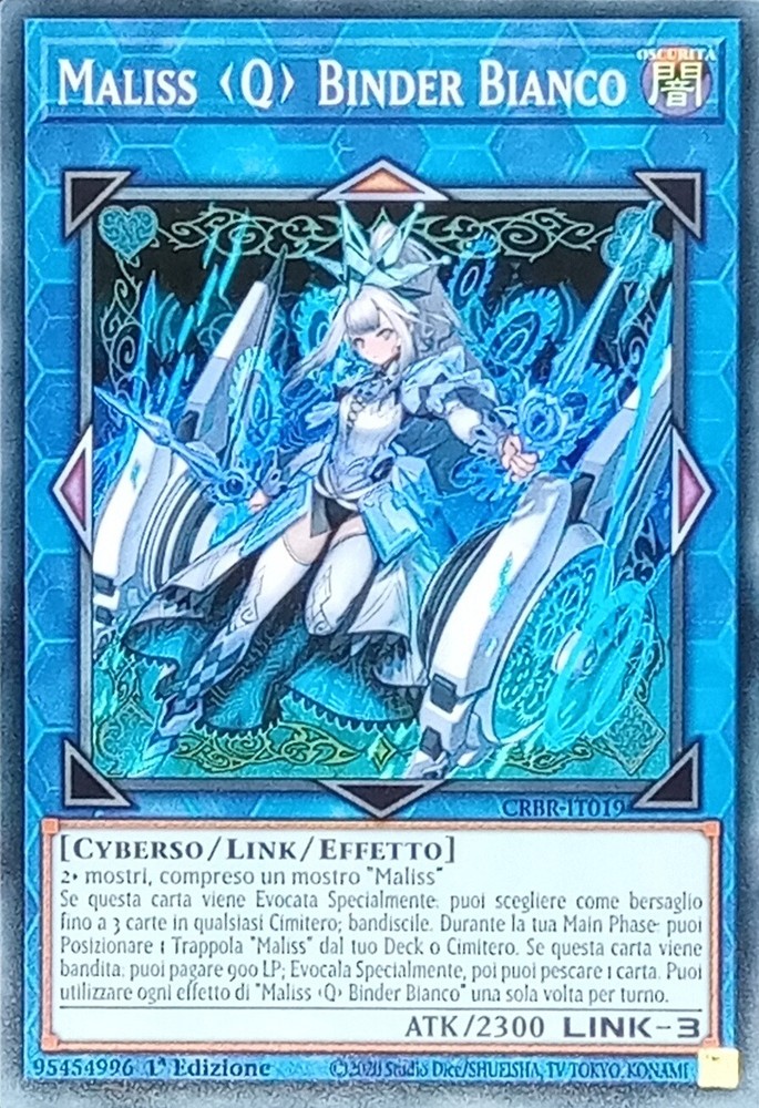Maliss Binder White Super Rare CRBR-IT019 Italian Near Mint TCG Card
