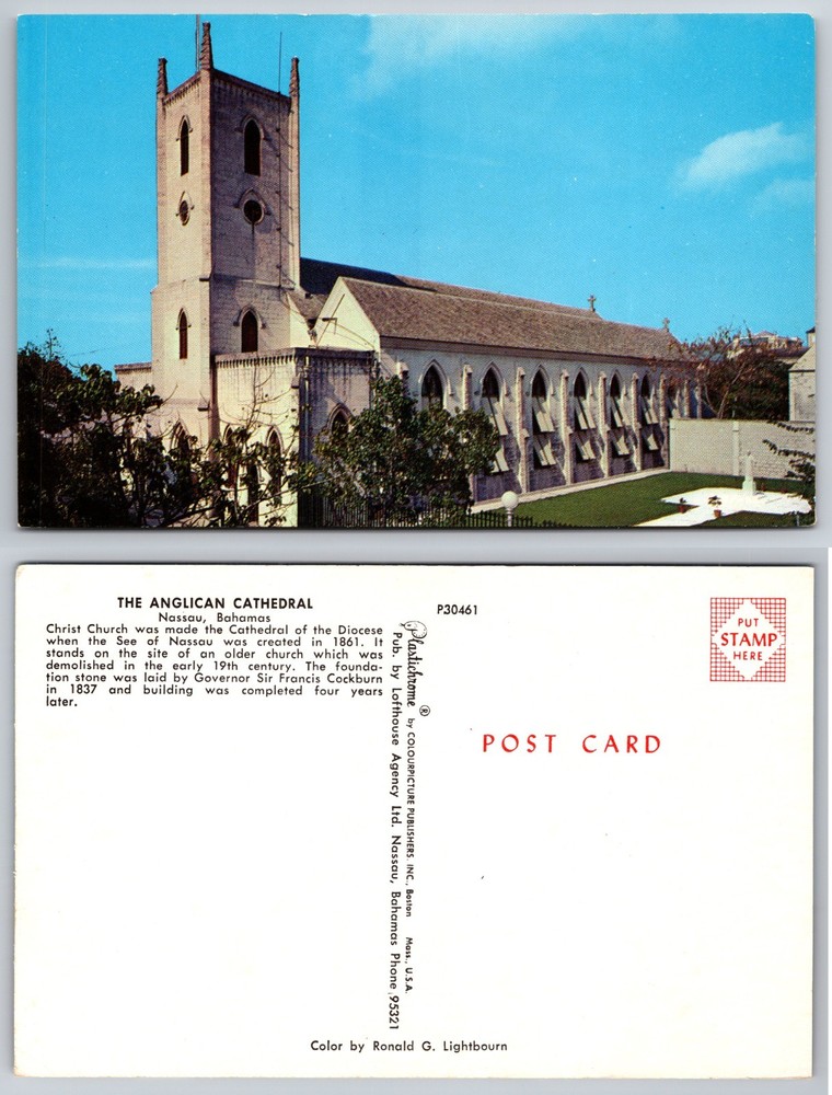 Anglican Cathedral Nassau Bahamas Postcard