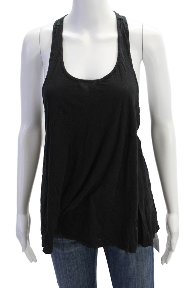Michael Stars Womens Sleeveless Tank Top Black Cotton Size One SizeFree Shipping in US $100+ Orders | $6.95 Orders Below