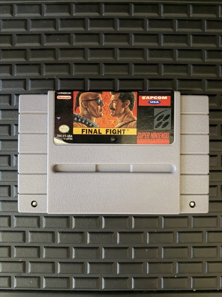 Final Fight Super Nintendo 1991 Cartridge Only SNES Capcom Beat Em Up Tested VTG